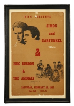Simon and Garfunkel 1967 Concert Poster